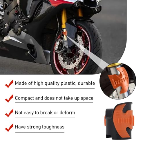 Image of povtii 2PCS Motorcycle Fork Seal Cleaner Tool, Fork Seal Cleaner Fits 45-55mm Seal Mate Oil Level, Universal Cleaning Shock Repairing Absorber Tool, Dirt Bike Motorcycle Accessories (Orange)