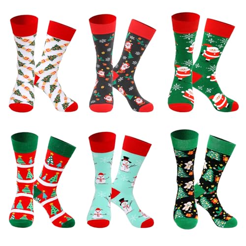 DOUUCO Calcetines de Navidad Calcetines Mullidos Suaves Divertidos Motivos Navideños Calcetines Festivos Navideños Christmas Socks Calcetines de Algodón Calendario de Calcetines Calcetines de Cama
