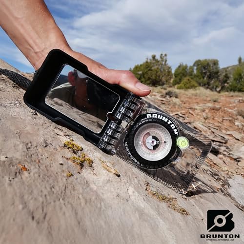 Brunton GeoLite Baseplate Transit – Brújula geológica espejada con clinómetro de bisagra – Herramienta de medición de rumbo y buzamiento para estudiantes y geólogos de campo miniatura 3