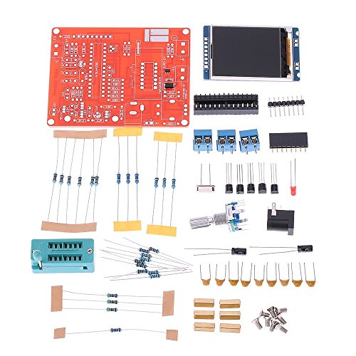 KKmoon Component tester -GM328, KKmoon esr meter Tester Diode Capacitor ESR Voltage Frequency Meter PWM Square Wave Signal Generator transistor tester , Precision ABS (red) - Thumbnail 6