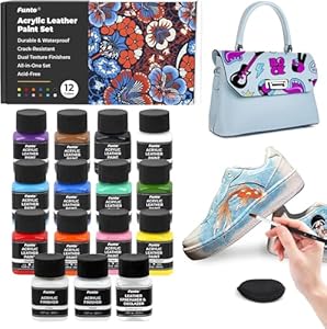 Funto FT1044 Acryl-Lederfarben-Set 12 Farben