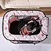 Portable Pet Playpen, Cat Playpen for Indoor Cats Enclosed，Kitten Playpen Indoor with Resistant Breathable Shade Cover,Indoor Outdoor Use for Small Medium Pet (M, Pink)