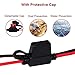 SPARKING 1.5FT 12V Battery Alligator Clip to SAE 2Pin Quick Disconnect Cable SAE to Battery Clamp Cable 7.5A Fuse (2 PACK)