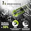 SodaRide Window Breaker Seatbelt Cutter with Flashlight,2 in 1 Car Escape Tool Key Chain,Safe Hammer Glass Breaker Under Water,2 Pack Green #2