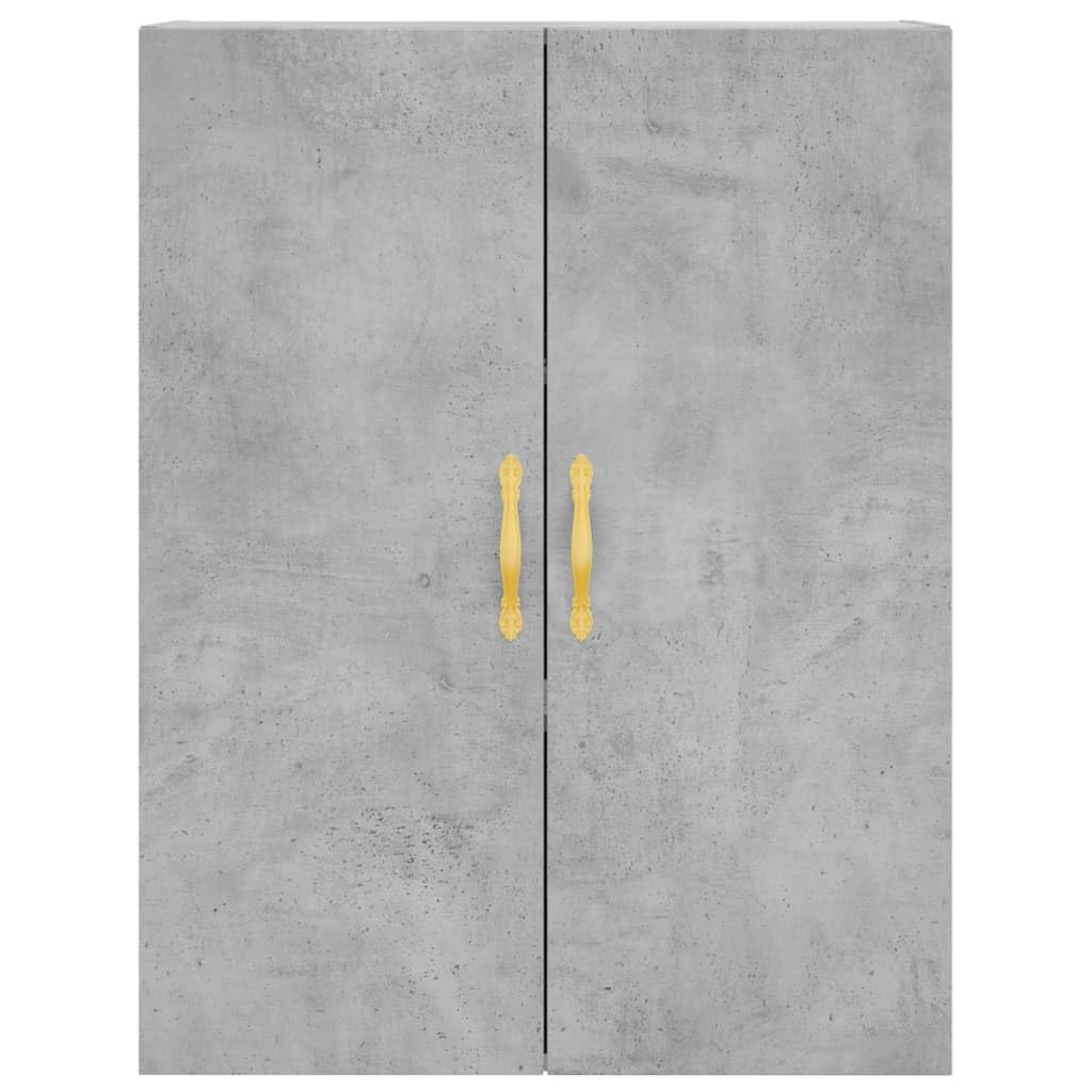 Credenza Grigio Cemento 69,5x34x180 cm Legno Multistrato