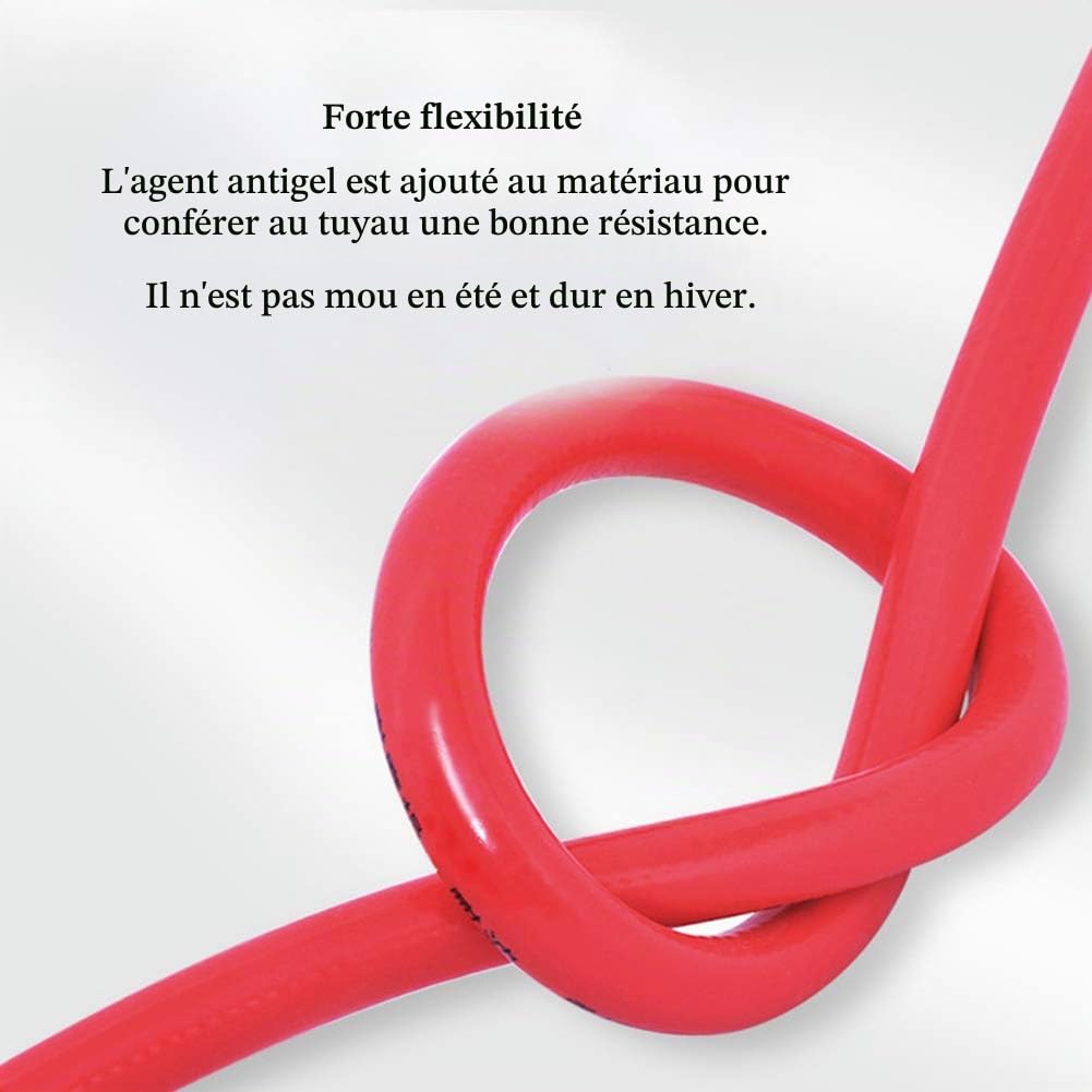 Tuyau De Soudage Jumelé Oxygène Acétylène Double, Torche Oxy Acétylène De Coupe, Diamètre Intérieur: 6 Mm, Extérieur: 12 Mm (Rouge Et Bleu), 10m