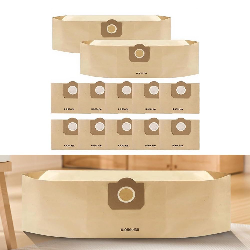 Vacuum Paper Bags 12-Pack for per karcher WD3 per mv3 Vacuum