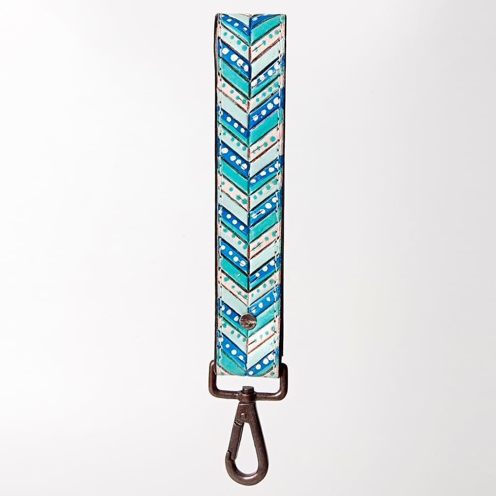 American Darling Genuine Leather Handle Strap for Wristlet Bags Phone Wrist Keychain Wallet Purse Clutch Cellphone Key Chain