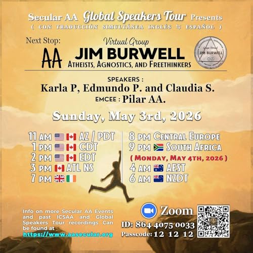 Secular AA Global Speaker Tour - Jim Burwell AAF - May 3, 2026 (English Translation)