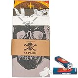 FC St. Pauli Geschirrhandtücher Geschirrtuch 4er Set 2020 + 2X FANERGY Traubenzucker