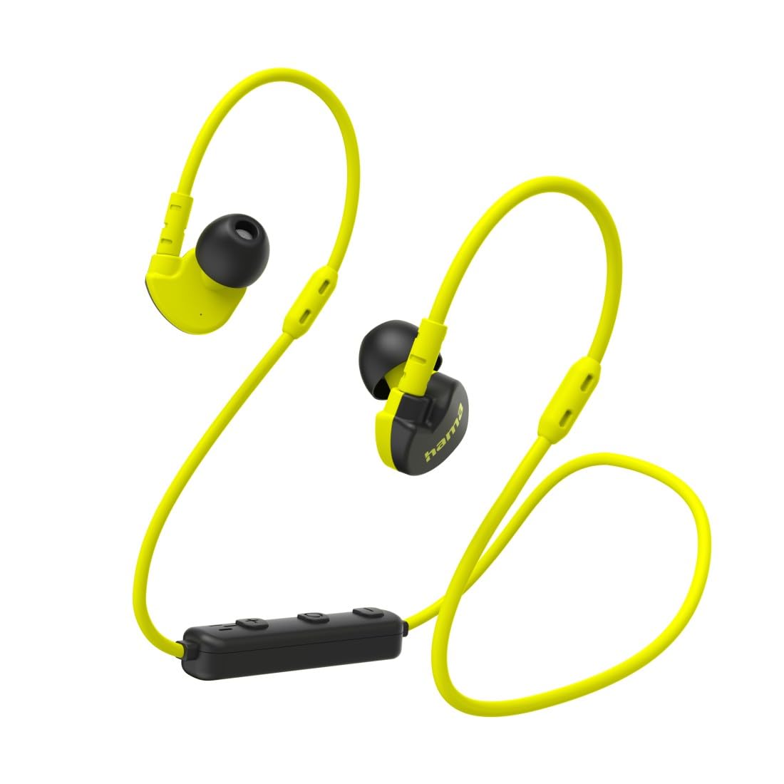 Hama, Freedom Athletics III Bluetooth Headphones, In-Ear, Microphone, blk, ylw