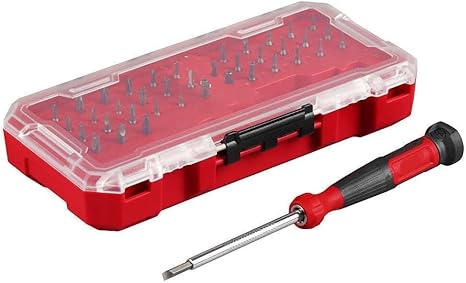 Screwdriver Set For Milwaukee 48-22-2935 39-in-1 Precision Multi-Bit Screwdriver Set, Red, black