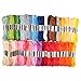 70 Skeins Rainbow Color Embroidery Floss Friendship Bracelet String Cross Stitch Embroidery Thread Cotton Floss Bracelet Yarn, Craft Floss