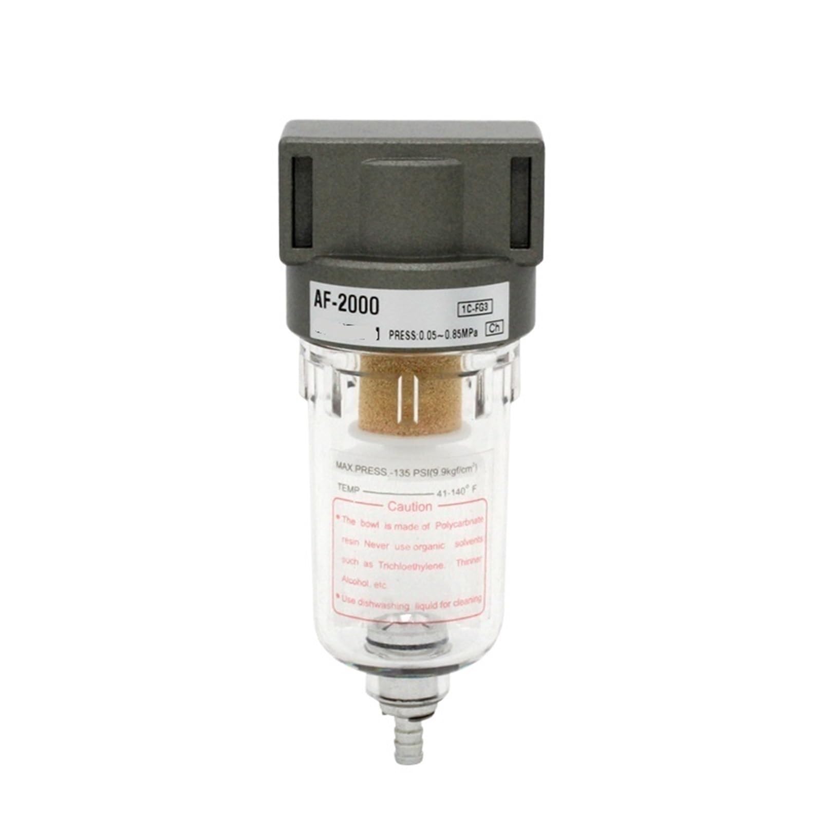 Jwvialel Pm20 Sm20 Af2000 Air Oil Water Separator Compressor Spray Paint Gun Filter Single Component Drainage 1Pcs(Pm20 Sm20)