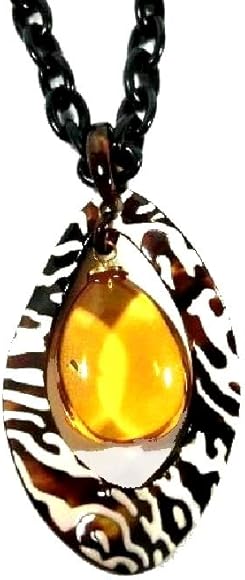 べっ甲本水杢リバーシブルネックレス鼈甲