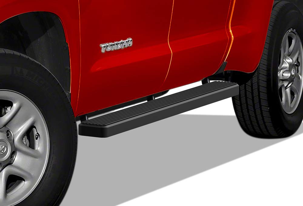 APS (Black 5 inches 304 Stainless Steel Running Boards Nerf Bars Side Steps Compatible with Toyota Tundra 2007-2021 Double Cab