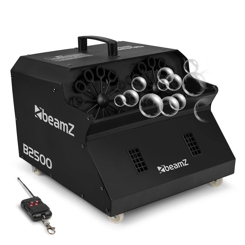 beamzB2500 Professional Bubble Machine, High Output Pro Bubble Maker for Parties, Events, Stage Performance