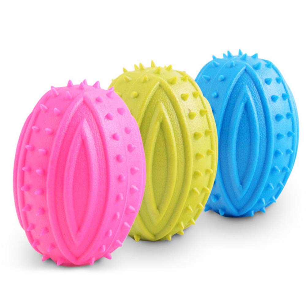PSK PET MART Pet Squeaky Rugby Toy TPR Tooth Chew Toys Bite Resistant Dog Molar Toys (Random Color) (Pack of 1Pcs) (B091FTKHTV) Amazon Price History, Amazon Price Tracker