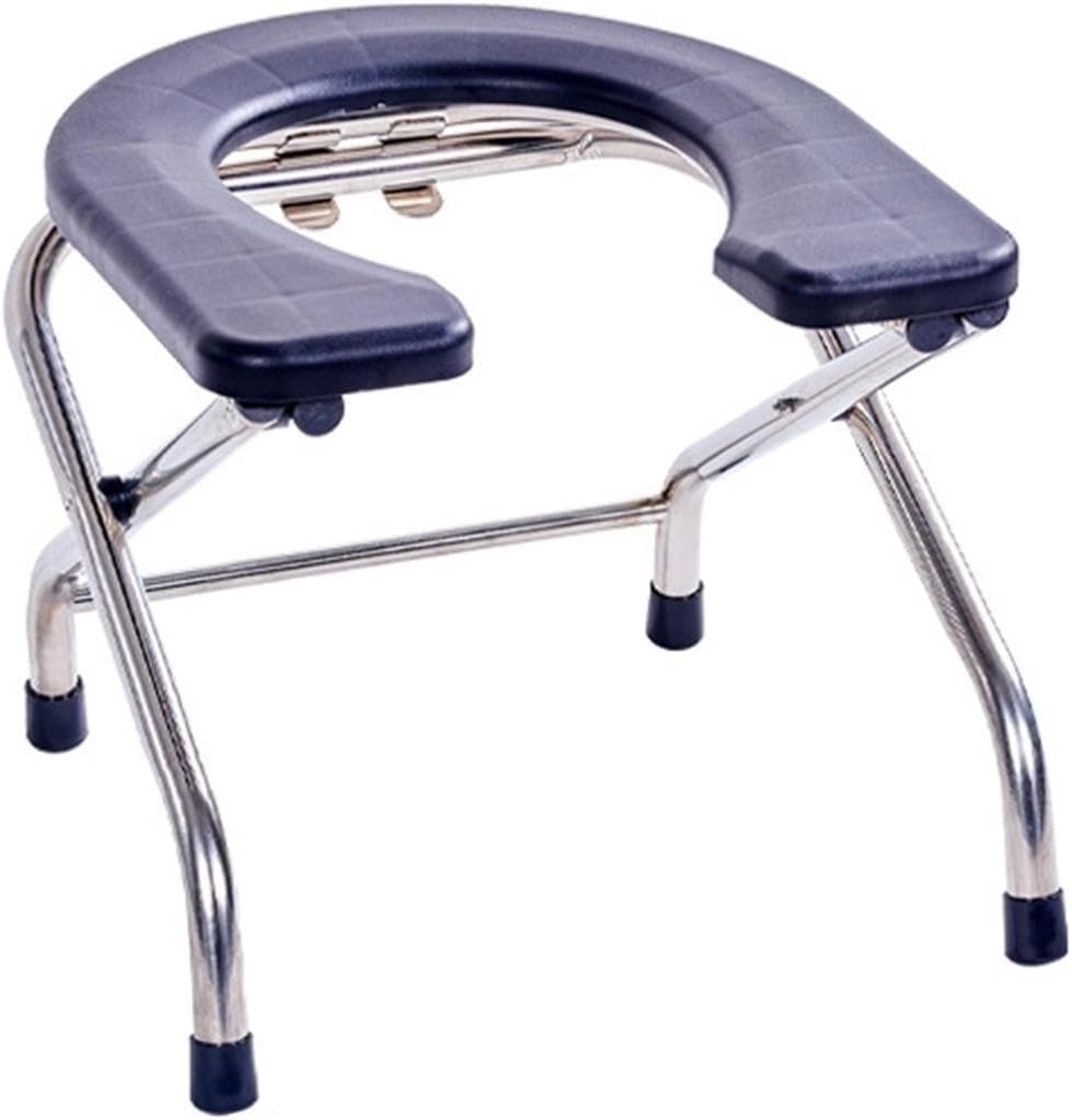 Gthtuhfd Women's A Folding Toilet Seat, Commode Chair Seat For Bathroom, Shower Chair, Non-Slip, Multipurpose, Portable Thickened Commode Chair