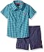 U.S. Polo Assn. Boys Sleeve Woven Shirt and Short Set