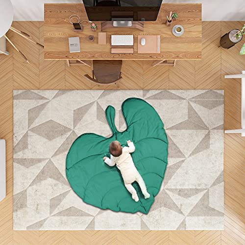 Yuehuam Baby Cotton Play Mat Nursery Rug Crawling Pad Leaf Type Floor Cushion Carpet Baby Activity Mat For Kid Baby Infant Room Decoration #TOP4