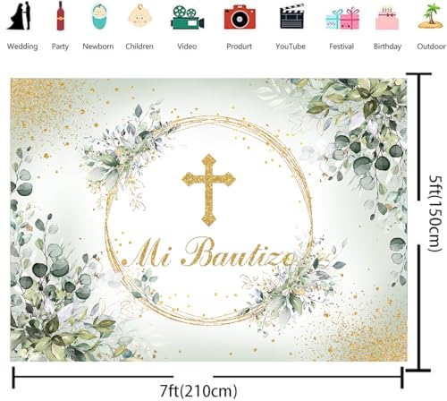 Accessoires de décoration pour fête de baptême Mi Bautizo rapide