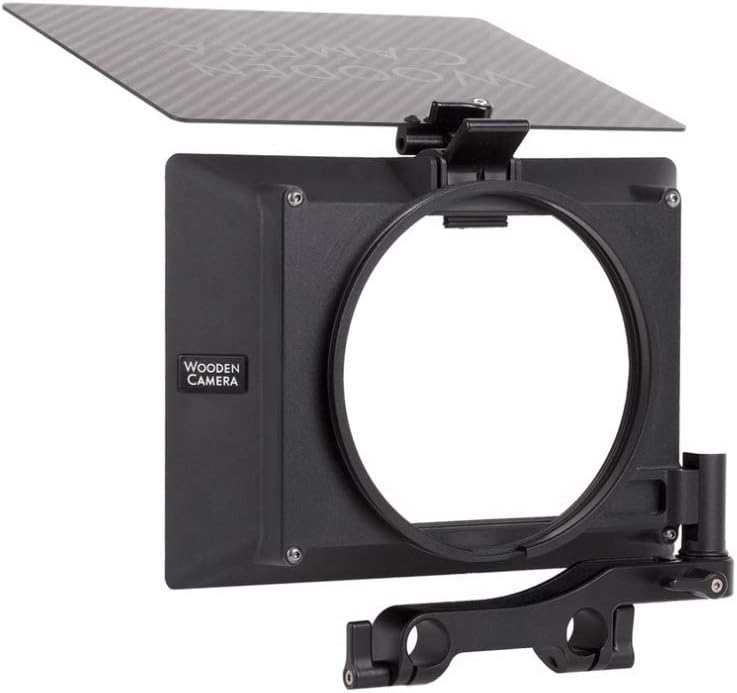 Wooden Camera Lightweight Zip Box Pro 4x5.65 Matte Box with Swing-away Bracket, Interchangeable Mounting Backs System, Supports Up to Three Filters, Mounts on 15mm LW Rods