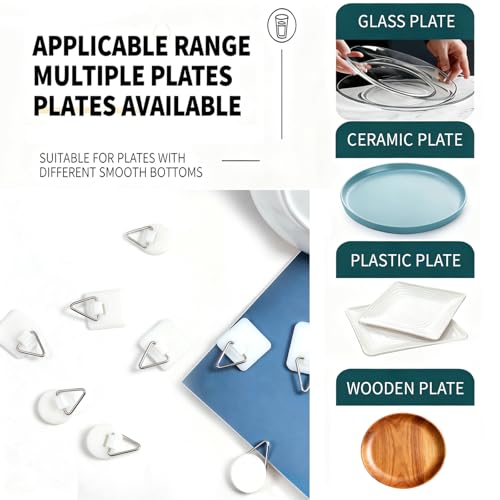 36 Stück Bildaufhänger zum Kleben Stark,Bilderhaken Selbstklebend Ohne Bohren Bilderhalter für Schwere Bilderrahmen,Leinwände,Dekoteller,Fotos Poster,Spiegel(Mehrere Größen,Bis 10kg)