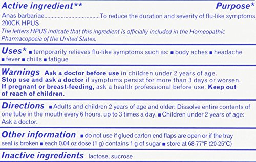 Boiron Oscillococcinum for Flu-like Symptoms Pellets, 30 Count/0.04 Oz each, Pack of 2 Boiron-n4s7 - Image 5