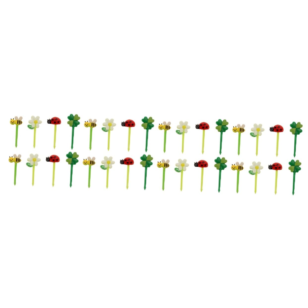 MAGICLULU 20 Paquetes tenedor de frutas accesorios cocinita selecciones de frutas de fiesta decoraciones para pasteles de fiesta selecciones de postre selecciones de bocadillos el plastico