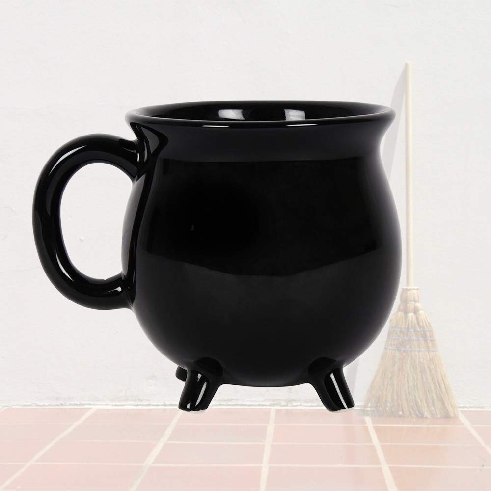 Amazon.com: Witch's Brew Black Cauldron Coffee Mug 12 fl oz Ceramic  Drinkware Halloween Decor Tabletop : Home & Kitchen