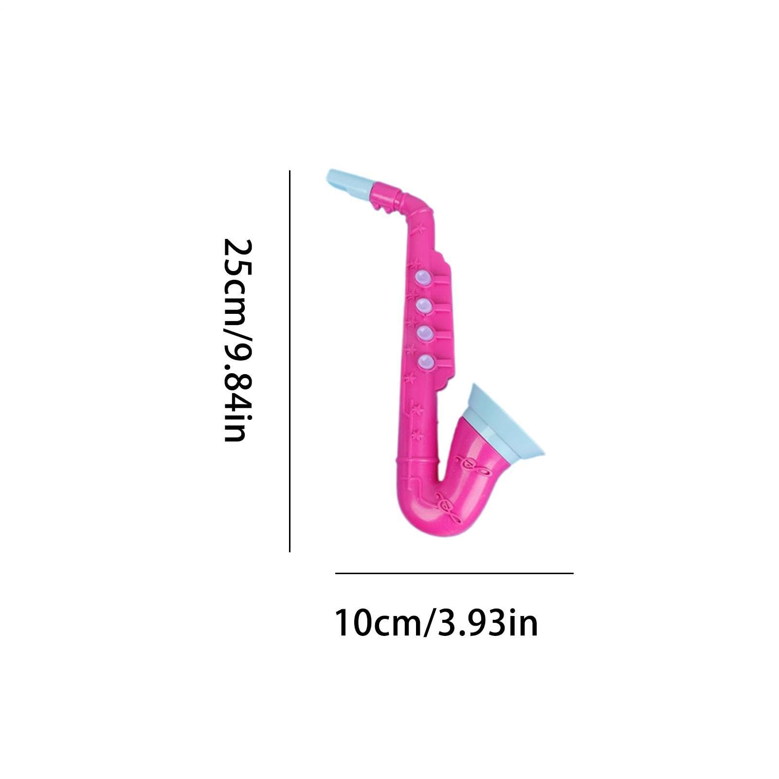 Saxofón de ,Seguro y Realista - Instrumento Musical De Saxofón - para Pequeños Principiantes Juego de Roles y Actuación Accesorios de Práctica en Casa y Preescolar Infantil