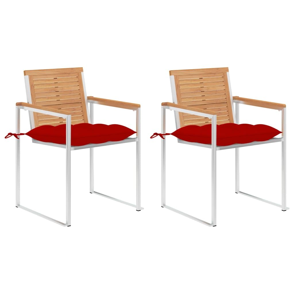 Chaises de jardin avec coussins confortables pour soulager le dos en extérieur