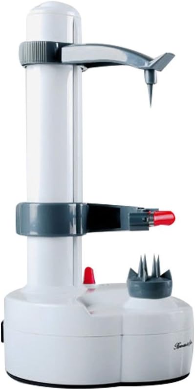 Electric Kitchen Potato Peeler Automatic Rotating Fruit Apple Orange Pear Cutter Slicer Vegetable Peeling Machine with 2 Blades