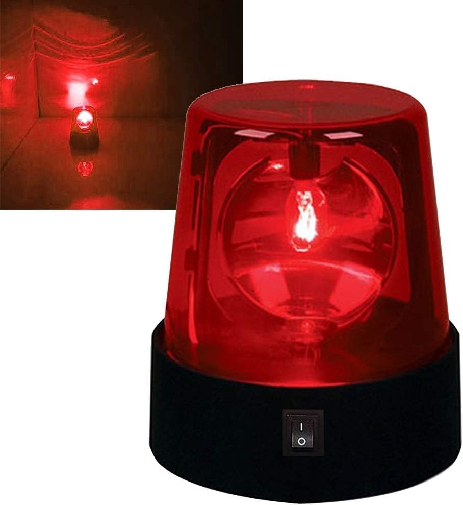 3inch Rotating Red Flashing Beacon Party Lamp DJ Strobe Light Disco Ball Light, 360 Degree Flashing Flare Safety Warning Lights Emergency LED Car Siren Strobe Lights