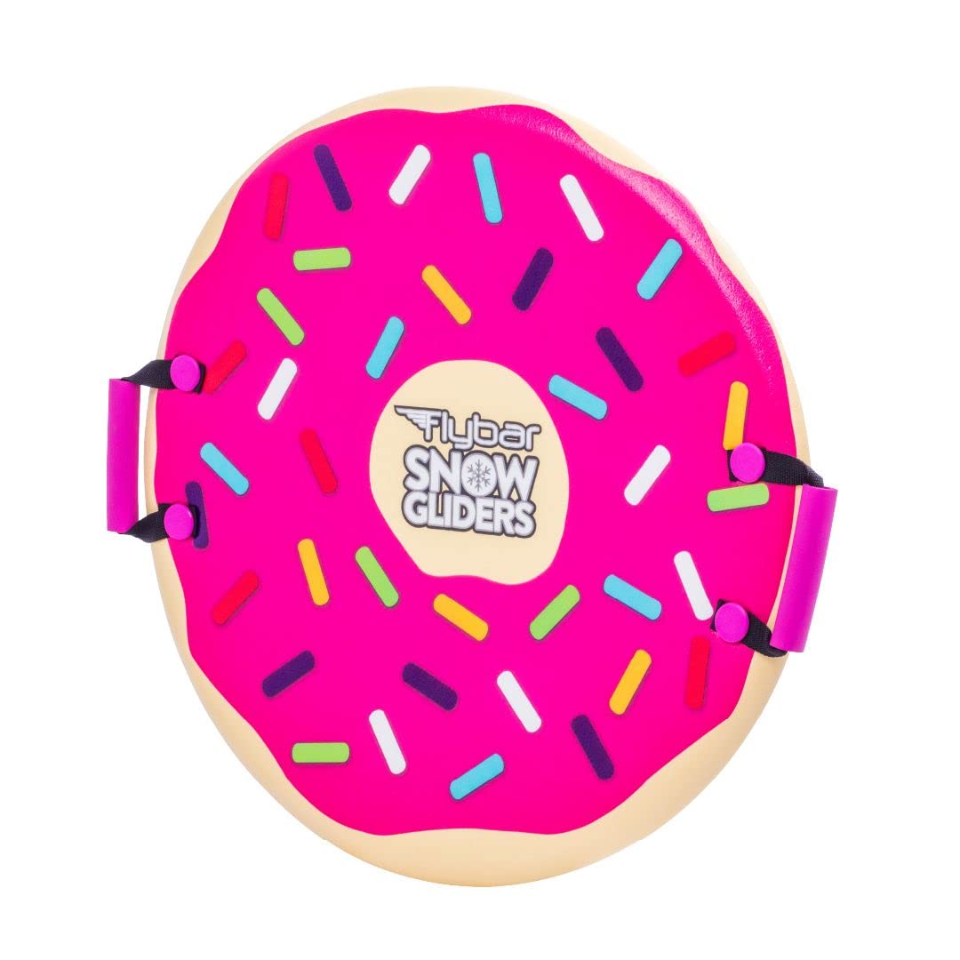 Flybar Snow Sled for Kids Foam Saucer Disc Sled, Ages 6+, Easy Grip