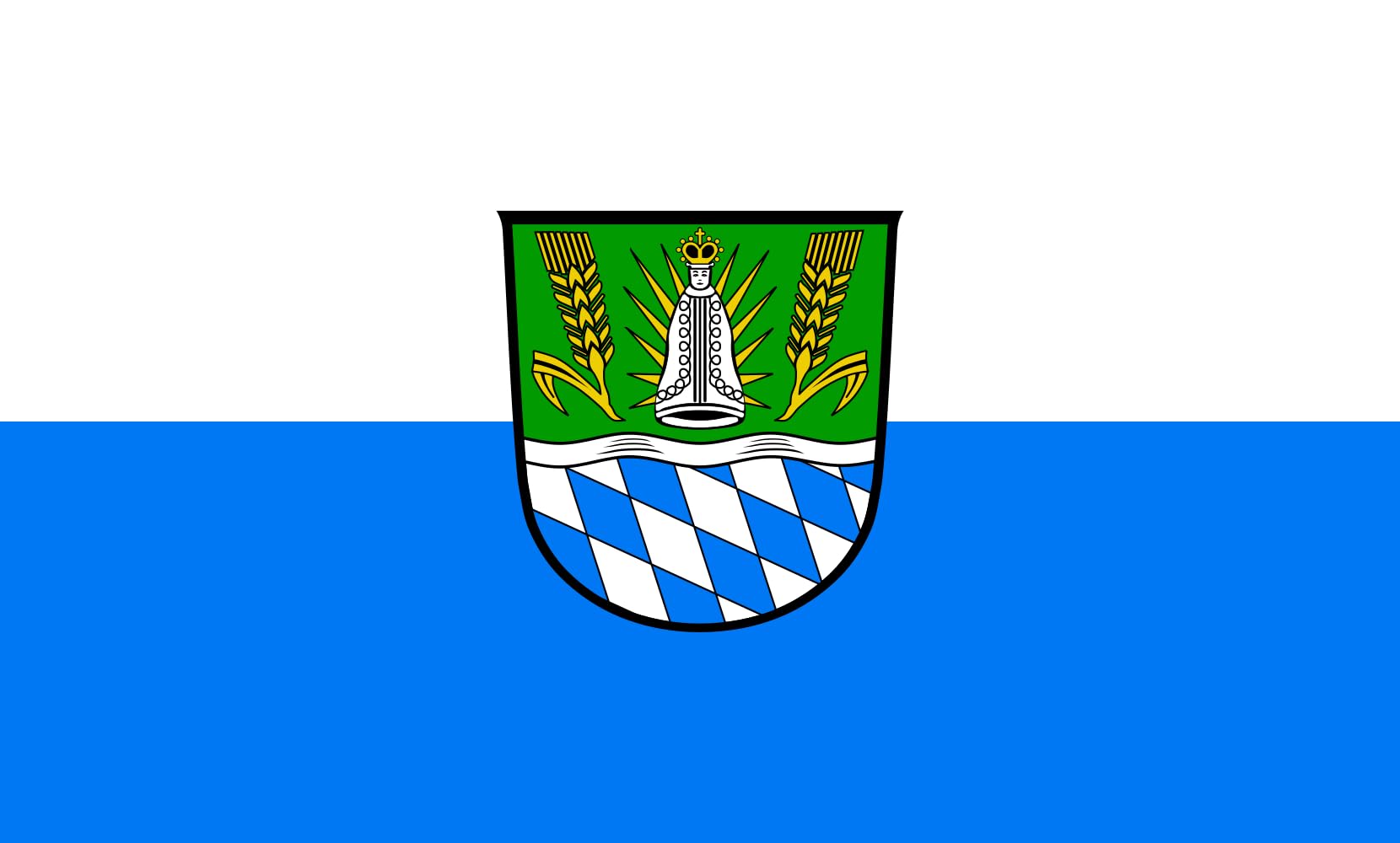 Drapeau Straubing-Bogen Kreis grand pavillon paysage horizontal extérieur