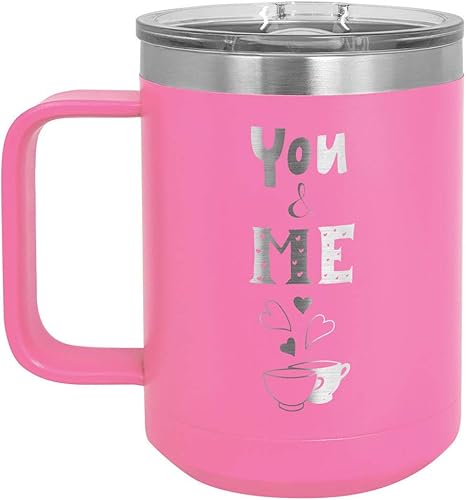 Miniatura 5 de Taza de café de 15 oz con tapa superior deslizante  Taza de café de viaje aislada  Ideas de regalo de cumpleaños o Navidad de mujeres o hombres