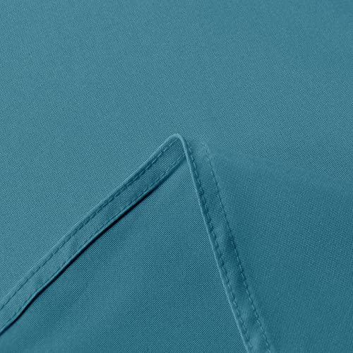 Image of sancua Rectangle Tablecloth - 54 x 108 Inch - Stain and Wrinkle Resistant Washable Polyester Table Cloth, Decorative Fabric Table Cover for Dining Tables, Buffet Parties and Camping, Teal
