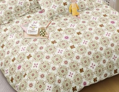 Image of TIB The Intellect Bazaar Flat Double Bedsheets with 2 King Size Pillow Covers | Double Bed Breathable | Wrinklefree | Ultrasoft | 90 x 100 Inches, 7X7.5 Feet | M-Rangoli