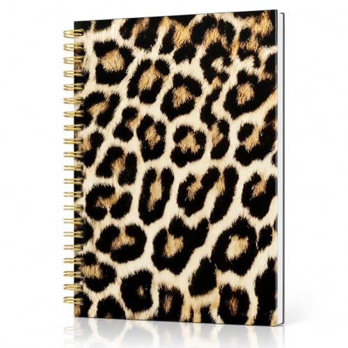 Doziest Notizbuch A5 Leopardenmuster,Tagebuch Bunt Softcover Geschenk