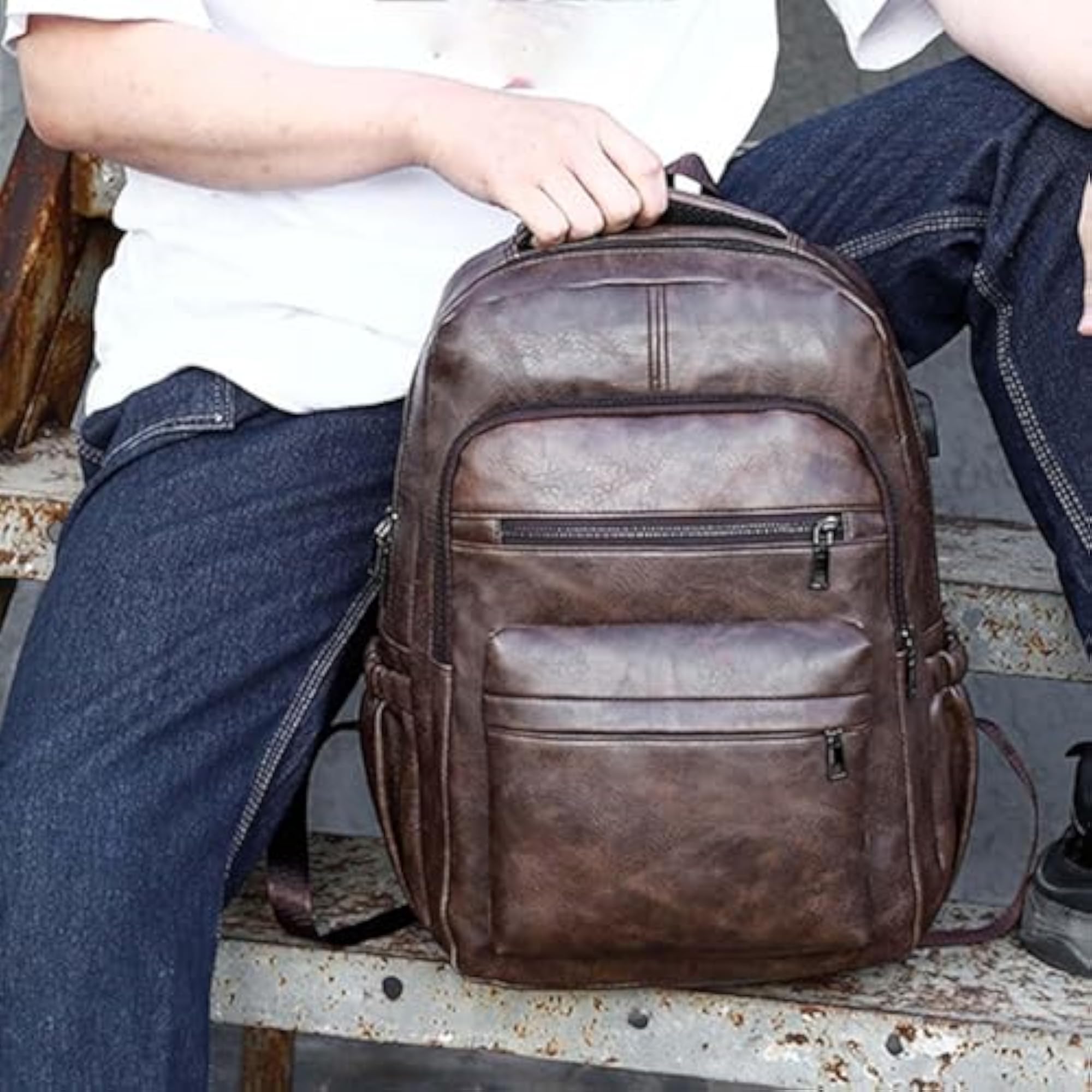 Men's Casual Daypack Laptop Backpack for Travel