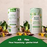 Grüne Mutter 2.0 - Das Original - Greens Shake - Akazienfaserpulver, Weizengras, Brennnessel, Mariendistel, Alfalfa, Chlorella und mehr - Smoothie Shake - 600g Pulver - Alpha Foods