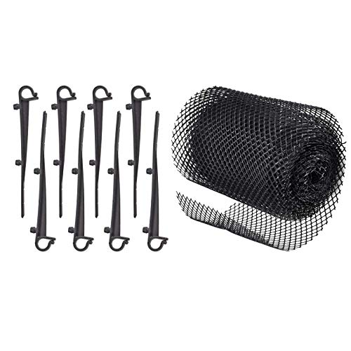 Dachrinnenschutz 6m Laubschutz Gitter für Dachrinne Schutz Laubschutzgitter Dachrinnengitter Regenrinnen Schutzgitter