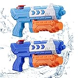 2 Pack Water Guns for Kids, Super Water Gun Soaker Blaster 500CC Toys Gifts for Boys Girls Children Summer Sand Swimming Pool Outdoor Water Fighting Play Toys