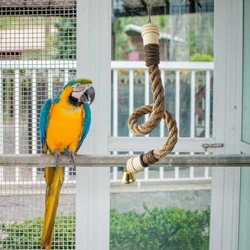 Polho de papagaio, poleiro de corda - Swing de escalada dobrável - POLAGEM DE GAGA DA CAGA PARROT PA