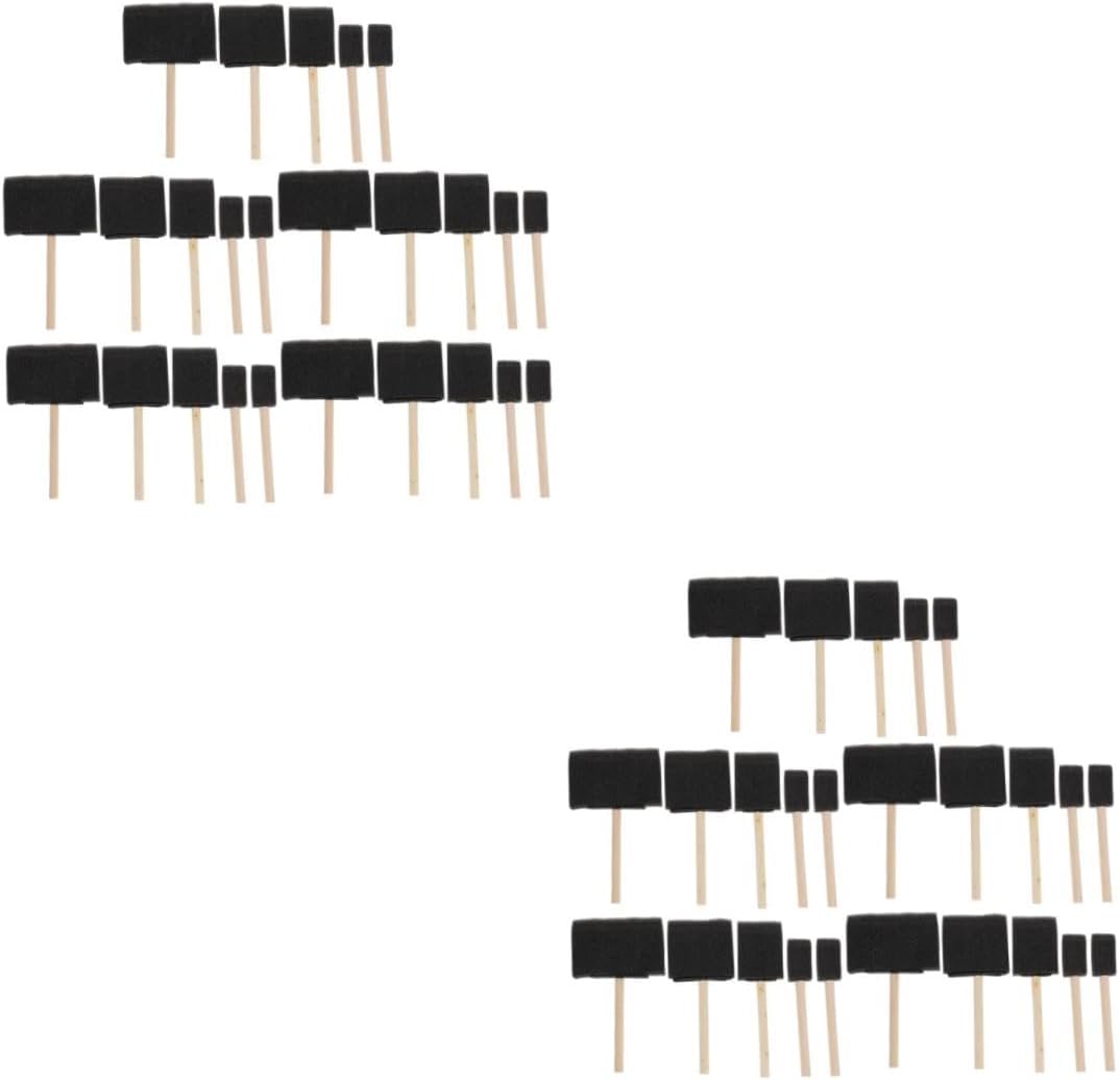 jojofuny 50pcs Boy Girl Graffiti Sponge Brushes Drawing Sponge Brushes for Painting Art Tools for Boy Girl to Creativity