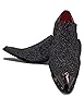 Xposed Mens Black Leather Lined Metal Toe Shiny Silver Glitter Loafer Western Party Shoes [Benitez-Carlo-Black, UK 10/US 11 EU 44] #4