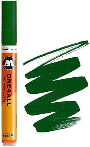 MOLOTOW ONE4ALL - Marcador de pintura acrílica, 0.157 pulgadas, verde futuro, 1 cada uno (227.222)