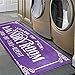 KLL Laundry Rug for Laundry Room Farmhouse Decor Runner Rugs Machine Washable Laundry Mat 72x24in Purple